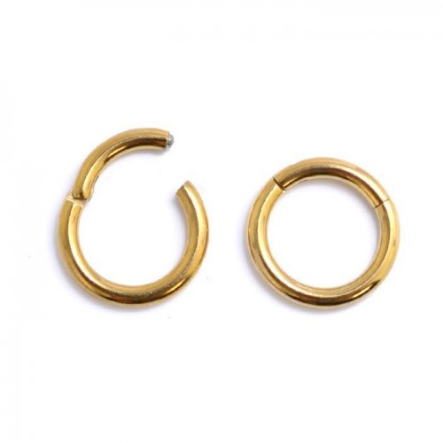 Gold Steel Hinged Segment Ring (PFGHR*)